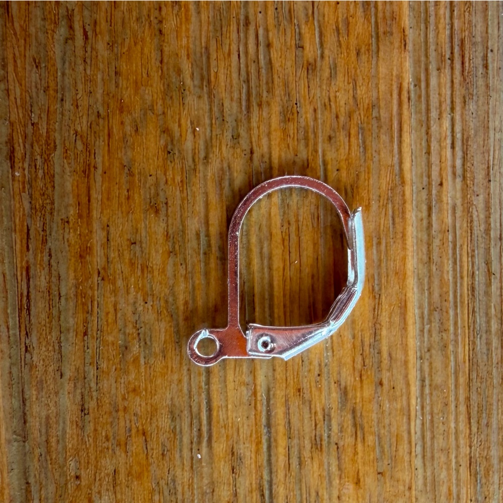 10pcs 925 Sterling Silver Lever Back Hinged Earring Hooks for Jewelry Making - Picture 4 of 6